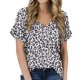 thumbnail image 3 of Woman Blouse, Short Sleeve Soft Pretty Design Machine Washable Women T Shirt For Outdoor ANGGREK Otros, 3 of 4