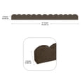 thumbnail image 4 of Tierra Verde 4"H x 47"L x 2"D Scallop Recycled Rubber Garden Border & Edging, Earth, 2-Pk, 4 of 8
