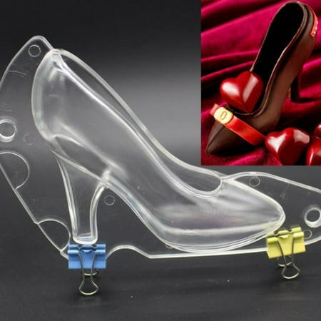 3d Molds Clay Mini High Heel Shoe Fondant Mold, 3D Chocolate Shoes Mold for Cake Decorating, Candy, Soap, Polymer Clay ()
