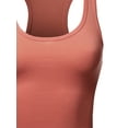 thumbnail image 4 of A2Y Women's Basic Cotton Casual Scoop Neck Cropped Racerback Tank Tops Ash Rose S, 4 of 5