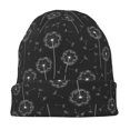 thumbnail image 7 of Naloa Flying Dandelion Soft Beanie Hat, Knit Beanie Daily Beanie in Fine Knit for Women Men Winter Travel, Outdoor, 7 of 7
