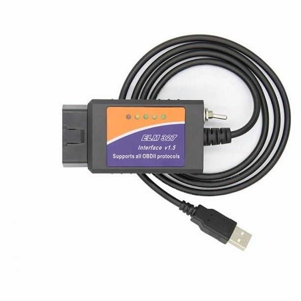 Adaptador USB OBD2 ELM327 para ForScan con conmutador CAN MS HS