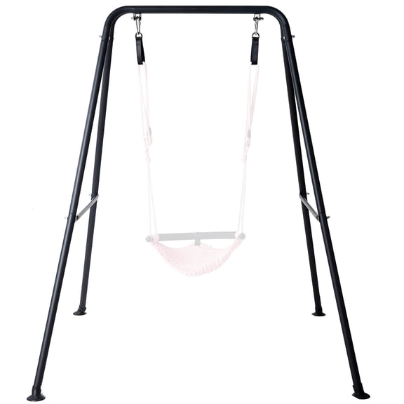 All-Steel Heavy Duty Swing Stand - 440LBS Capacity, Indoor & Outdoor Use, Fits Hammock Chairs & Swings  (No Swing Included)-Black