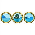 thumbnail image 2 of VWAQ PORTHOLES - Cruise Ship Decals, Tropical Island Wall Decor - VWAQ-SPW11 (20" Diameter, Gold), 2 of 3