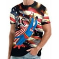 thumbnail image 3 of Men's Tshirts Men's Flag T Shirt Patriotic Tee Short Sleeve Independence Day Apperal Workout Muscle T Shirts T Shirts Men Pack Big And Tall T Shirts for Men Slim Fit T Shirts for Men Mens Shirts Bulk, 3 of 3