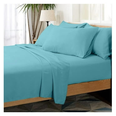 Hotel Collection Rayon derived from Bamboo Bed Sheet Set - 6 Piece, King, Turquoise