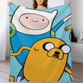 Adven_ture Ti_me Anime Throw Blanket Durable Manga Flannel Blanket Soft