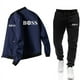 thumbnail image 2 of Conjunto de chaqueta informal con cremallera para hombre, de color sólido chaqueta cómoda, moda popular, primavera y otoño, nuevo, 2024, 2 of 5