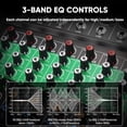 thumbnail image 3 of Mezclador de audio MIZISNR DJ profesional de 6 canales con Bluetooth, 3 of 9