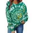 thumbnail image 2 of Craaazy Women's Long Sleeve St Patricks Day Tshirts with Green Shamrock, 2 of 7