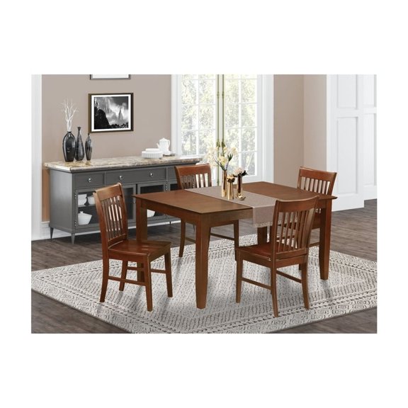 Dining Table Set - 34x40 Table with 4 Chairs - Modern Kitchen Set