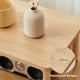 thumbnail image 4 of Mesa auxiliar Apicizon de madera de 3 niveles, 40 x 30 x 62 cm, color natural, 4 of 7