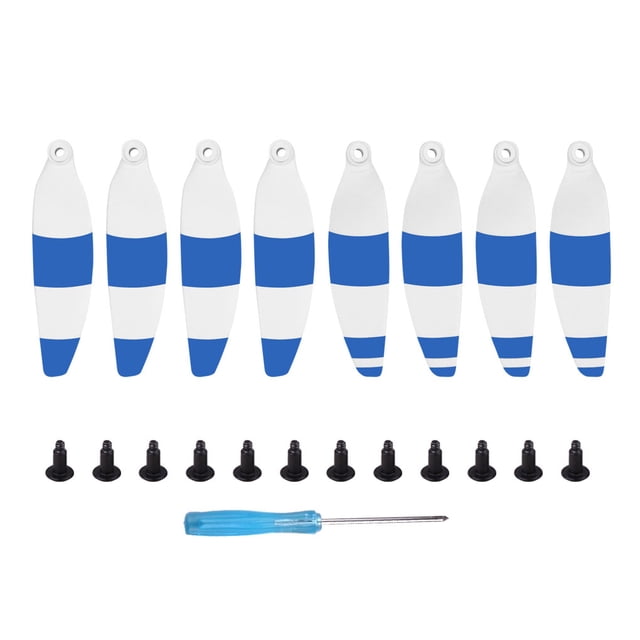 8PCS / Set Reemplazo de hélices plegables de bajo ruido de liberación rápida para DJI Mavic Mini, Tipo 2, Blanco Azul Inevent EL3312-04B
