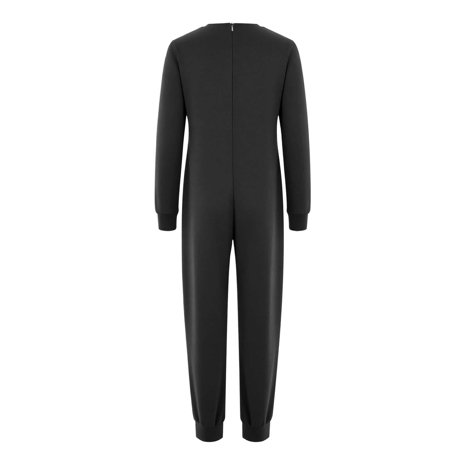 inlzdz Special Needs Adaptive Clothing for Children Cotton Long Sleeve Anti-strip Jumpsuit Onesie Black 16