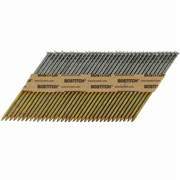 Stanley Bostitch 2607885 33 deg 11 Gauge Nails with Angled Strip Ring Shank, 3 in. x 0.12 in. Dia. - Pack of 2,000