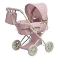 thumbnail image 1 of Teamson Kids Poussette pour Poupées pour Bébés Poupées de Luxe 2-en-1 Rose/gris, 1 of 10
