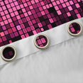 thumbnail image 4 of Manfei Futuristic Cubes Blackout Curtains Set of 2 (52x84 Each) for Female Men,Black Pink Plaid Window Curtains,Geometric Grid Curtains and Drapes,Lightweight Room Decor, 4 of 6