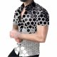 thumbnail image 3 of Camisas de lunares para hombre, camisas casuales de verano con estampado 3D, camisas de playa hawaianas, camisa de manga corta con solapa, ropa de calle para hombre y mujer, 3 of 5