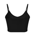 thumbnail image 4 of Dealovy Going out Tops for Women Ribbed V Neck Tank Tops Slim Comfy Cropped Camisole Tops Streetwear, 4 of 6