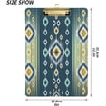 thumbnail image 3 of 12.5"x9" Aztec Ikat Pattern Clipboards, Standard A4 Letter Size Nursing Clipboard with Low Profile Metal Clip Decorative Clip Board for Office Supplies,Gold, 3 of 7