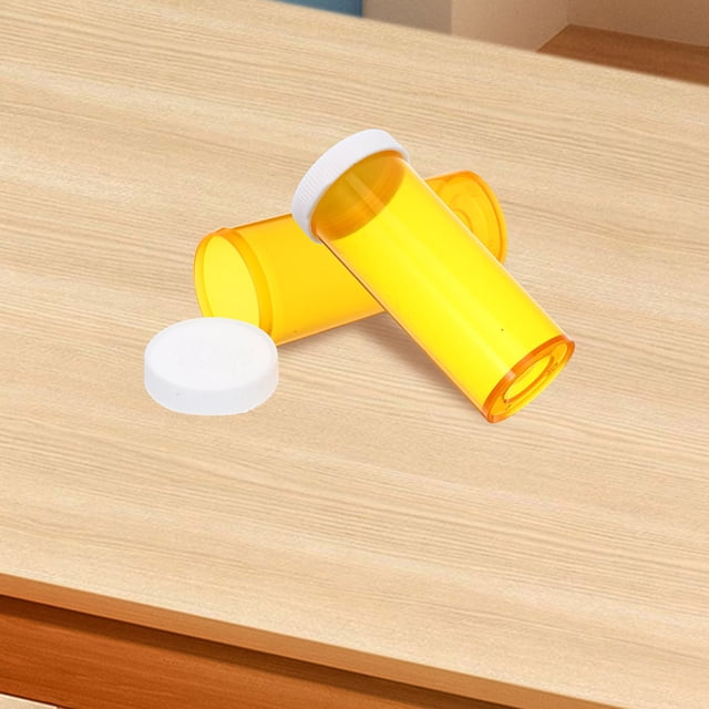 unbranded 10Ud Frascos Plásticos Para Suplementos Con Tapas Herméticas Para Almacenaje Portátil