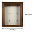 thumbnail image 2 of OULII 1Pcs Dried Flower Shadow Box Decor for Giving in Coffee Wood, 2 of 7