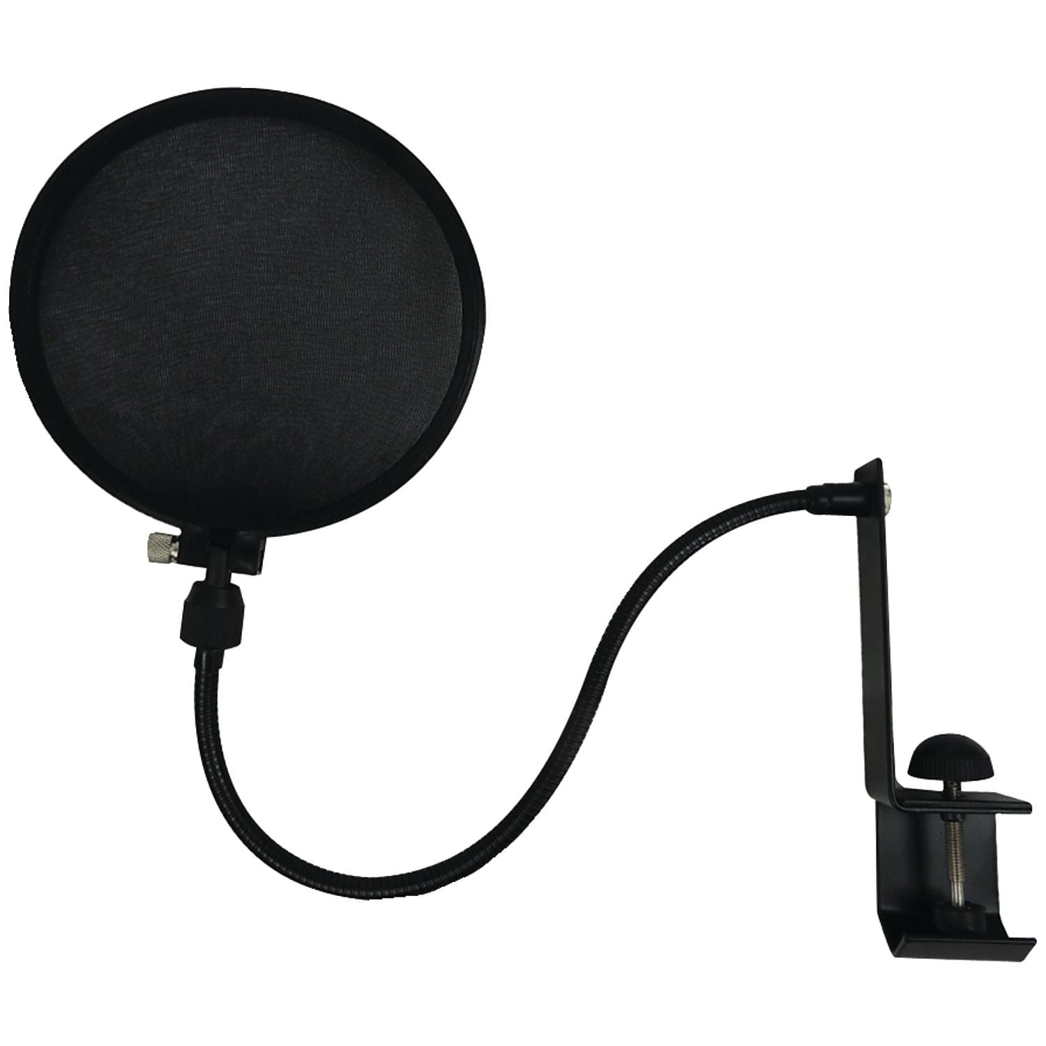 Mic pop filter w/boom and stand clamp