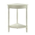 Corrine Antique White Corner Table