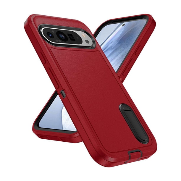 EZLIFE Fundas para teléfono móvil para Pixel 9/9Pro/9Pro XL Duty Hidden Kickstand Cas Fast G3J4