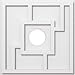 thumbnail image 3 of Ekena Millwork CMP18KX-04000 Médaillon de Plafond Contemporain de 18 Po x 4 Po ID Carré Knox Architectural Grade PVC, 3 of 4