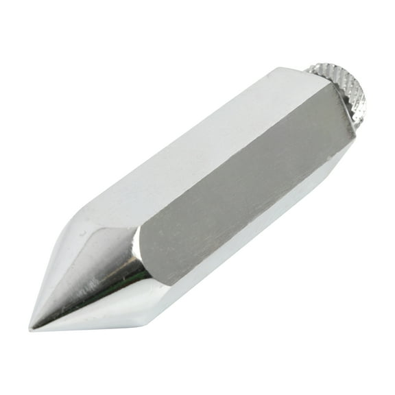 GreatNeck Plumb Bob, Heavy Duty Chrome Plated Hexagonal Steel, 8 oz