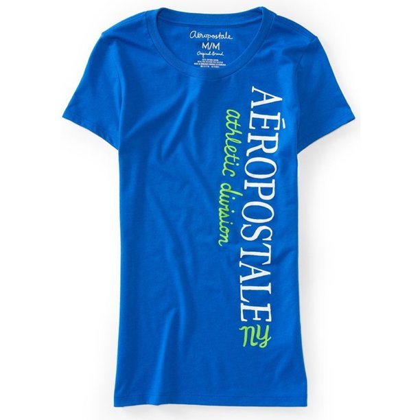 Camiseta gráfica Aeropostale Azul Mediana