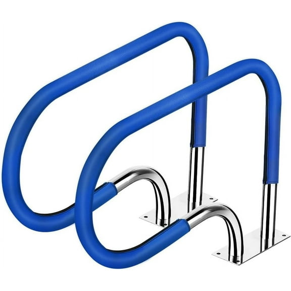 2Pcs Pool Handrail Cover with Zipper, Swimming Pool Hand Railing Covers Anti-Slip Anti-Scald Safety Ladder Rail Grip Sleeve 4FT