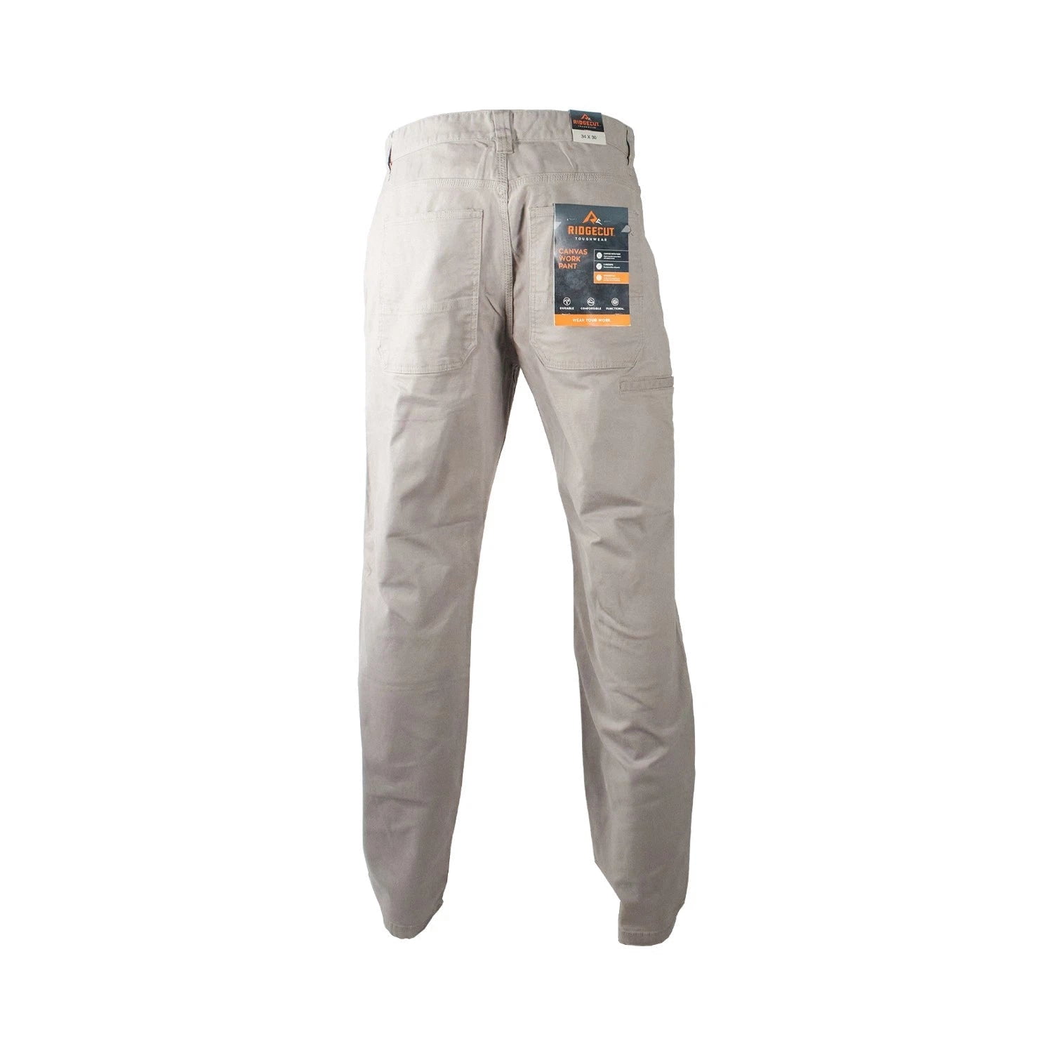 Ridgecut Men's Pant Straight Fit Mid-Rise Canvas Work Pants