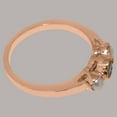 thumbnail image 5 of LBG British Made 18k Rose Gold Natural Emerald & Cultured Pearl Womens Anniversary Ring - 33 size options - Size 9, 5 of 7