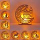 thumbnail image 4 of Colgante de madera de luna y estrella, decoración de Ramadán EID Mubarak para el hogar, decoración de fiesta musulmana islámica, regalos EID Abaya AL Adha Kareem, 4 of 4