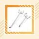 thumbnail image 2 of Moyic 15 ganchos de tablero de clavijas de Metal para pared de supermercado, cueva, avión, papelería colgante, aperitivos, joyería, soporte Almacenamiento y organización del hogar 7cm Moyic HA075322-02, 2 of 6