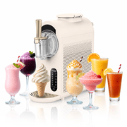 Whynter 1.6 Qt 7-in-1 Slushie & Soft Serve Ice Cream Maker, Compressor, Gold White