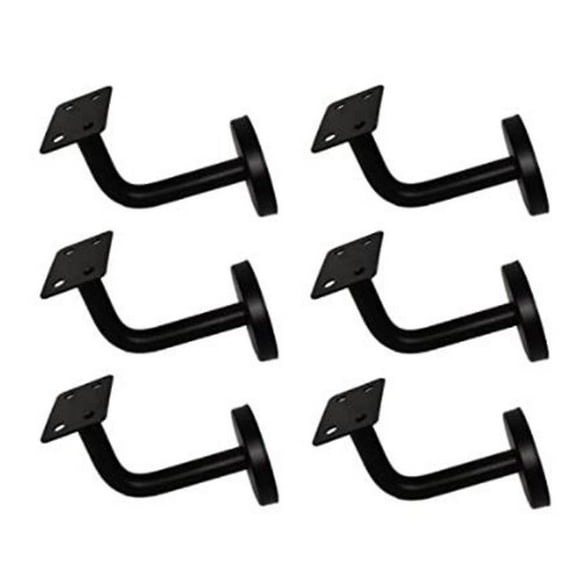 6 Pcs Stainless Steel Stair Handrail Bracket, Heavy Duty Stair Rail Support, Railing Brackets For F