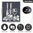 thumbnail image 3 of Ryvnso Abstract Wine Print Dishwasher Magnetic Refrigerator Magnet Cover Kitchen Home Decorative 23"x26", 3 of 6