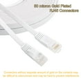 thumbnail image 2 of Cat 6 Ethernet Cable 50 Ft White - Flat Internet Network Lan Patch Cords ??Solid Cat6 High Speed Computer Wire with Clips& Snagless Rj45 Connectors for Router, Modem ??Faster Than Cat5e/Cat5 - 50 Feet, 2 of 2