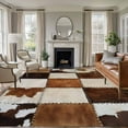 thumbnail image 4 of 6x9 Washable Area Rug, Denim Cow Non-Slip Large Rectangle Rug for Living Room Dining Room, Western Cowboy Indoor Floor Mat for Home Decor, 4 of 9