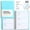 Sky Blue, variant on Password Book with Individual Alphabetical Tabs, 4.3"x5.7" Small Password Notebook, Spiral Password Keeper, Internet Address and Password Organizer, Password Logbook for Home Office, Sky Blue