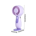 thumbnail image 3 of ChicYu USB Rechargeable Handheld Desktop Fan Detachable Base Three Speed Portable Mini Cool Device Summer Travel Office Desktop Fan, 3 of 5