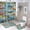 style-1071, variant on 4 Piece Decor Shower Curtains Sets with Rugs Toilet Lid Cover And Bath Mat Camper Trailers Waterproof Personality Pattern Bath Curtain Camping Adventure Theme for Bathroom Decor