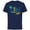 Navy, variant on Mickey and Friends Goofy Silly - Short Sleeve Cotton T-Shirt for Adults - Customized-White