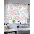 thumbnail image 2 of Sheer Curtains 2 Panels Set, Summer Gradient Pink Teal Ocean Coral Sea Window Sheer Curtains for Living Room/Bedroom, Light Filtering Rod Pocket Voile Drapes, 52" W x 54" L, 2 of 5