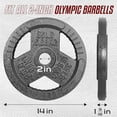 thumbnail image 4 of Yes4All Tri-Grip Handles Olympic Weight Plates/Cast Iron Weight Plates, Suitable for Barbell Exercises, Strength, Flexibility Training - 35LB (Pair), 4 of 7