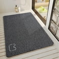 thumbnail image 4 of PONPRNGY Plastic Bathroom Rugs Mat 31x15, Ultra Thin Non Slip Bath Mat Small Quick Dry Absorbent Bath Mat for Bathroom Floor, 4 of 8