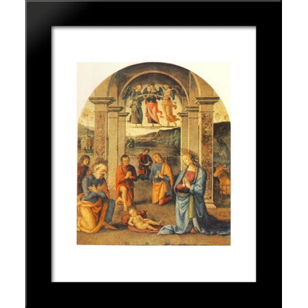The Presepio 20x24 Framed Art Print by Perugino, Pietro
